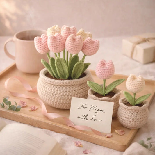 Mother's Day Tulip Flowerpot Crochet Pattern