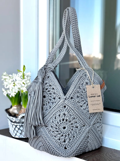 Market Bag PDF-Häkelanleitung – Stilvolle Tasche selbst häkeln