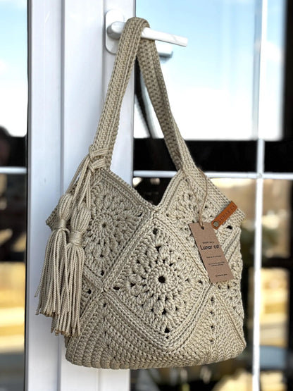Market Bag PDF-Häkelanleitung – Stilvolle Tasche selbst häkeln
