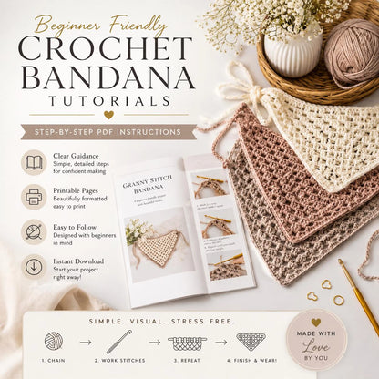 Top 10 Häkel-Bandana Anleitungen – PDF Bundle