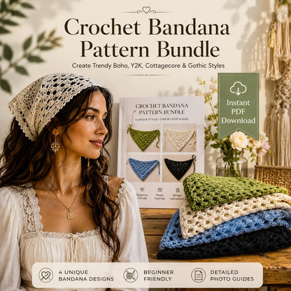 Top 10 Häkel-Bandana Anleitungen – PDF Bundle