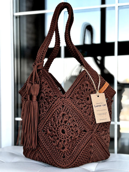 Market Bag PDF-Häkelanleitung – Stilvolle Tasche selbst häkeln