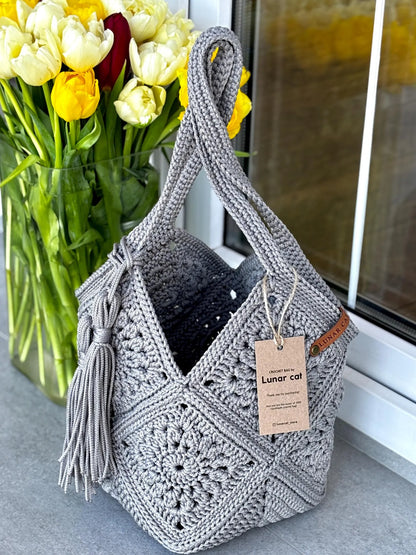 Market Bag PDF-Häkelanleitung – Stilvolle Tasche selbst häkeln