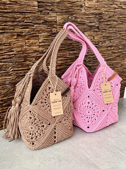 Market Bag PDF-Häkelanleitung – Stilvolle Tasche selbst häkeln