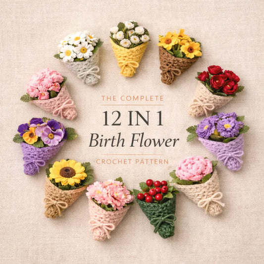 12 in 1 Birth Flower Crochet Pattern