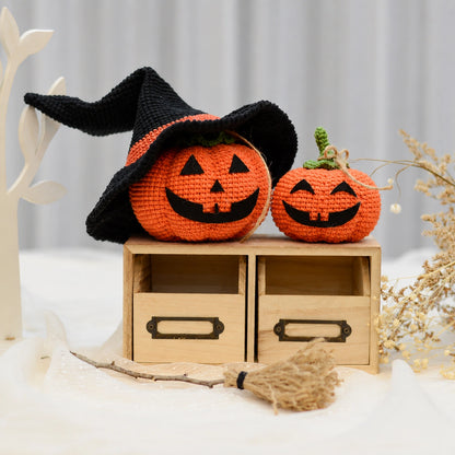 Halloween-Kürbisse Amigurumi – PDF-Häkelanleitung für süße Kürbis-Deko