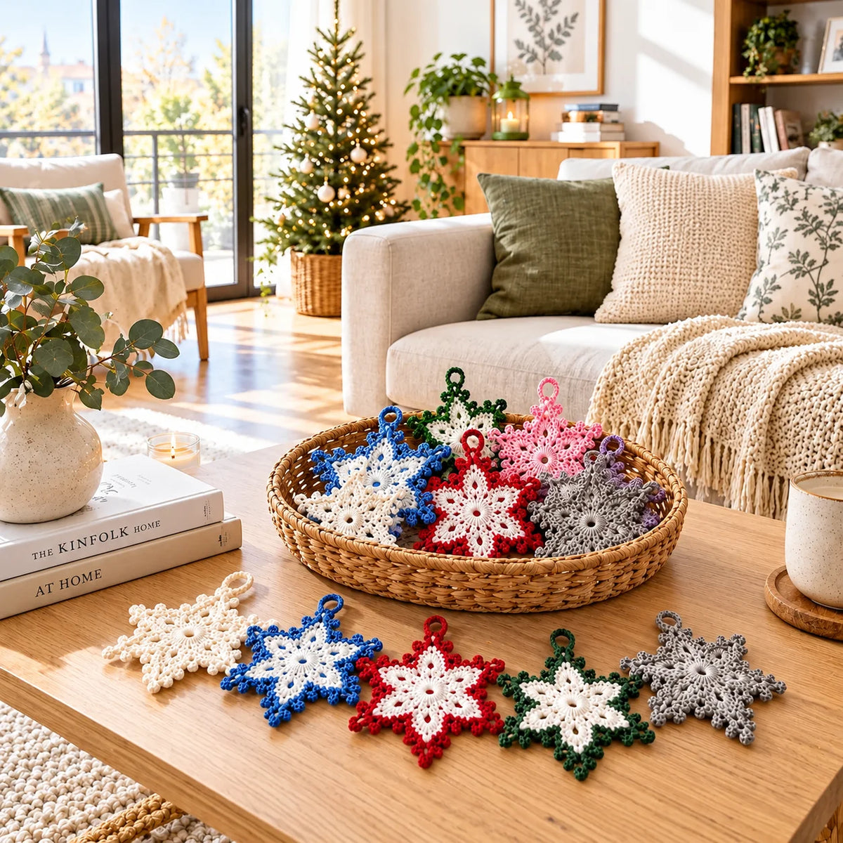 Schneeflocken häkeln – 6 wunderschöne Designs | PDF-Häkelanleitung