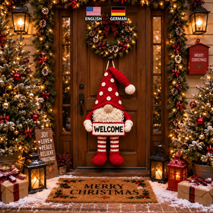Weihnachtswichtel-Türhänger – Häkelanleitung PDF