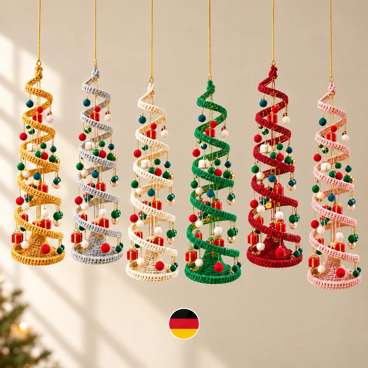 Spiral-Weihnachtsbaum – Häkelanleitung PDF