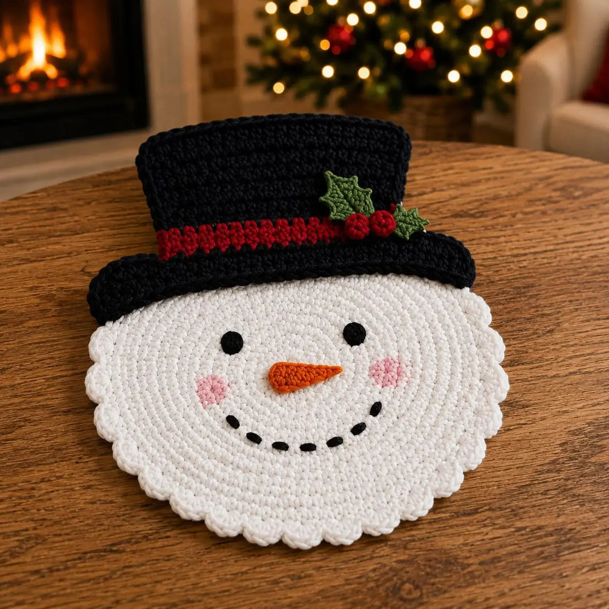 Klassischer Schneemann mit Zylinder