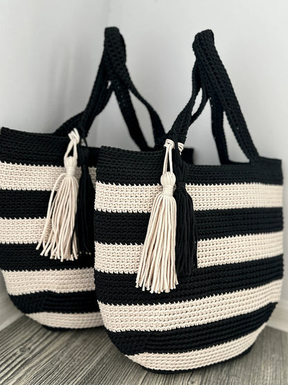 Hampton Style Tasche Häkelanleitung – PDF Sofort-Download für Anfänger