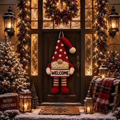 Weihnachtswichtel-Türhänger – Häkelanleitung PDF