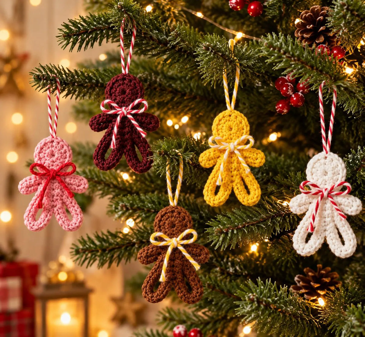 Weihnachts-Lebkuchenmann – PDF-Häkelanleitung auf Deutsch & Englisch