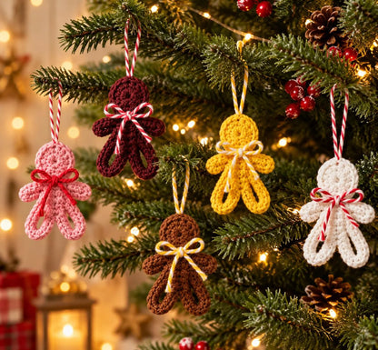 Weihnachts-Lebkuchenmann – PDF-Häkelanleitung auf Deutsch & Englisch