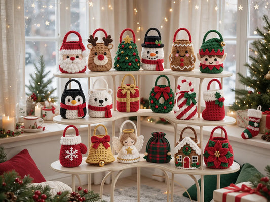 Weihnachtliche Geschenktäschchen – 19 Häkelanleitungen - PDF