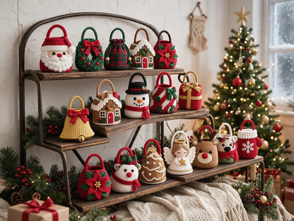 Weihnachtliche Geschenktäschchen – 19 Häkelanleitungen - PDF