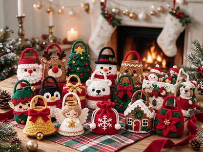Weihnachtliche Geschenktäschchen – 19 Häkelanleitungen - PDF