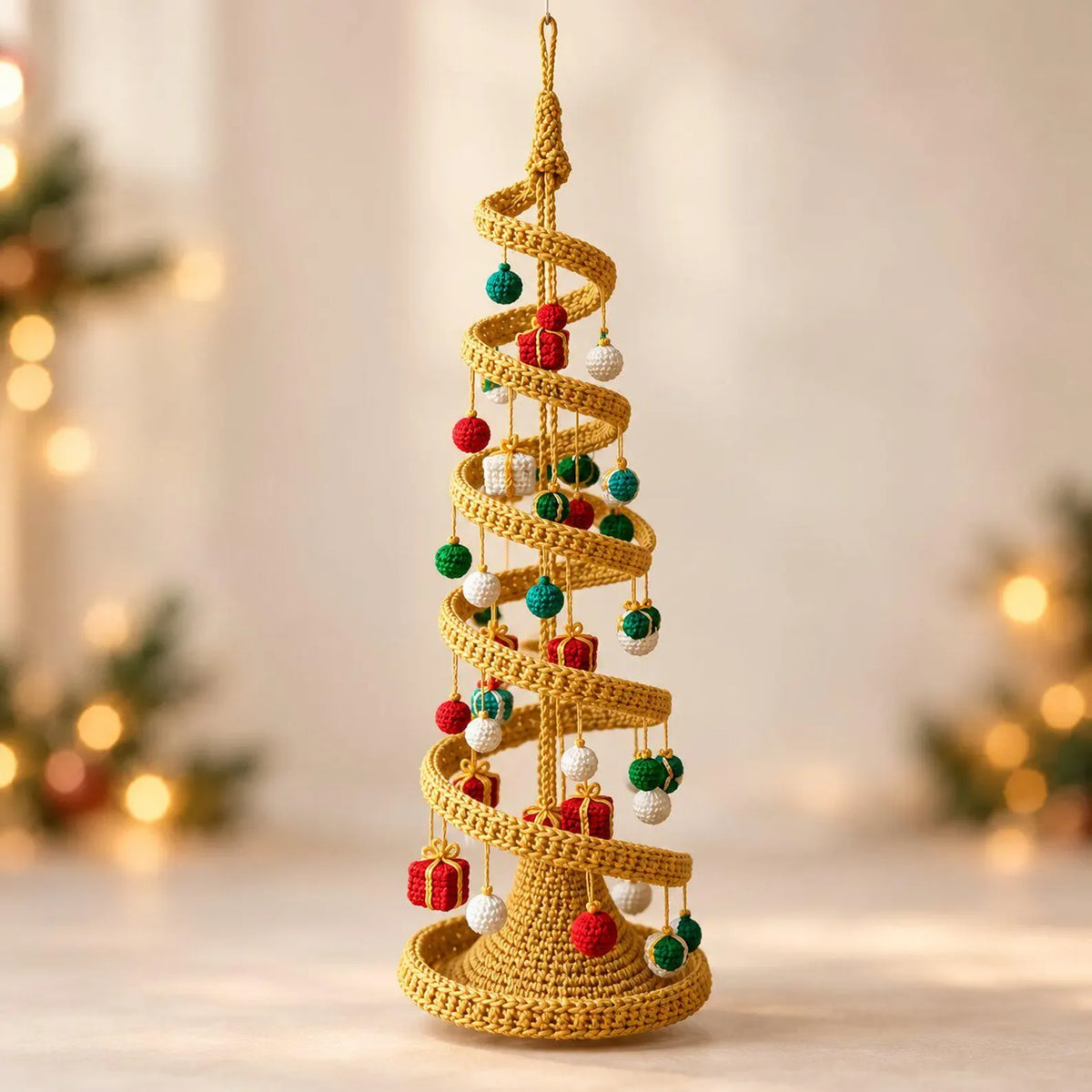 Spiral-Weihnachtsbaum – Häkelanleitung PDF