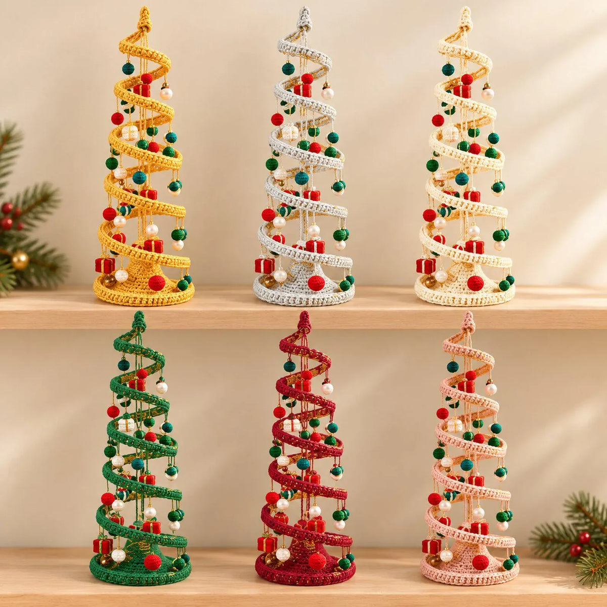 Spiral-Weihnachtsbaum – Häkelanleitung PDF
