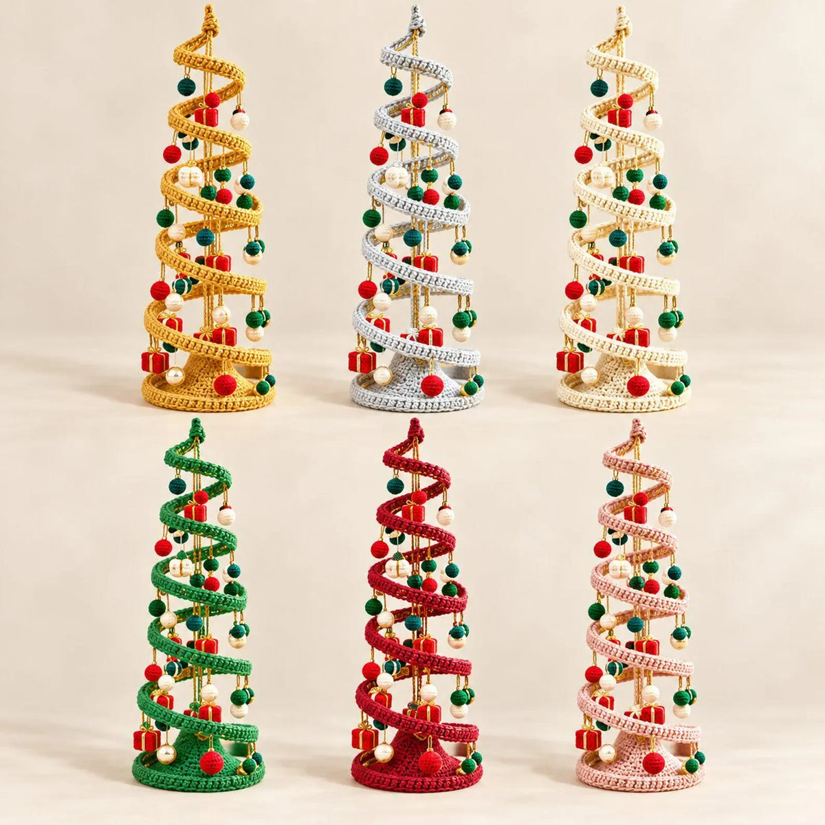 Spiral-Weihnachtsbaum – Häkelanleitung PDF