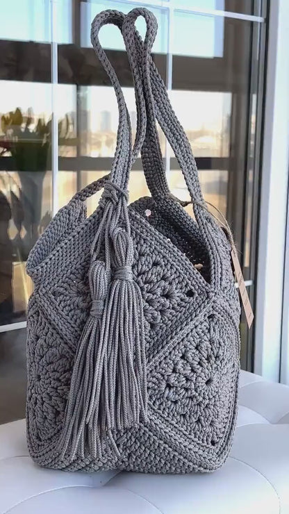 Market Bag PDF-Häkelanleitung – Stilvolle Tasche selbst häkeln