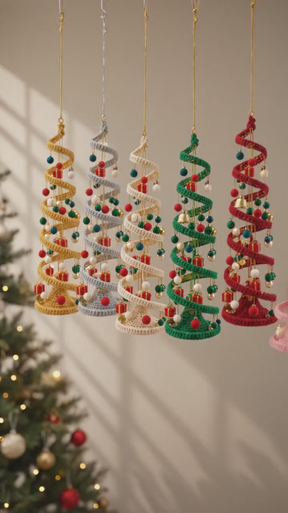 Spiral-Weihnachtsbaum – Häkelanleitung PDF