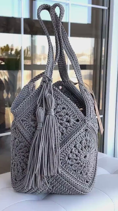 Market Bag PDF-Häkelanleitung – Stilvolle Tasche selbst häkeln