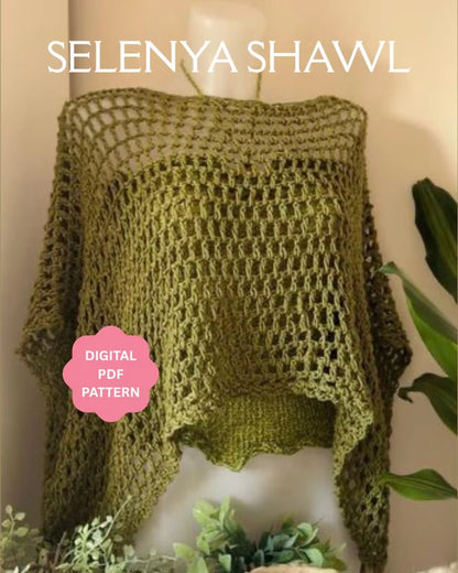 Selenya Schal-Poncho – Häkelanleitung als PDF